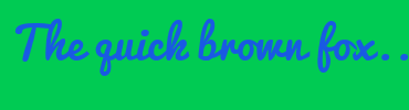 Image with Font Color 195AE3 and Background Color 00CB53